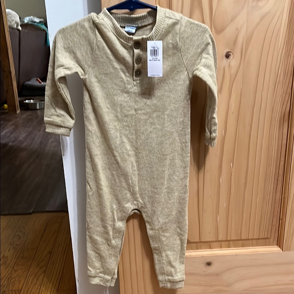 Old Navy Cream Footies One Piece Soft Knit